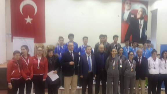Anadolu Lisesi Masa Tenisi Takımı Boluda Yapılan Genç Kız Grup Müsabakalarında Grup İkincisi oldu.