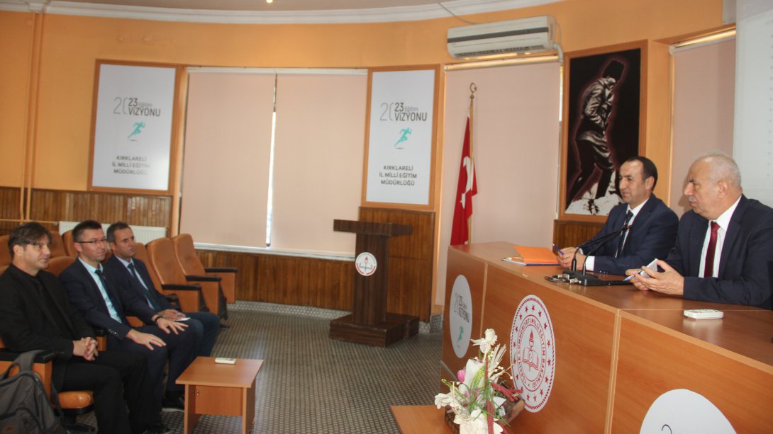  İl Milli Eğitim Müdür V. Hüseyin KALKAN, ARGE koordinasyon toplantısına katıldı.