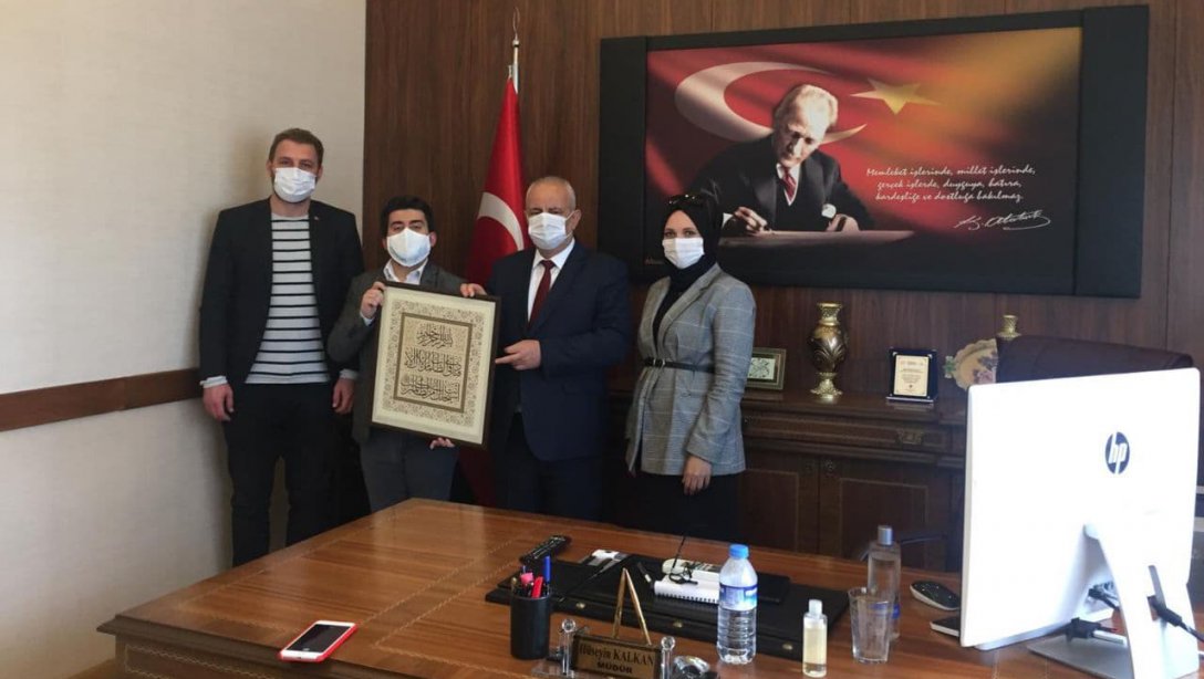 Türkiye Gençlik Vakfı (TÜGVA) Kırklareli İl Temsilciliği İl Milli Eğitim Müdürü Hüseyin KALKAN' ı Ziyaret Etti.
