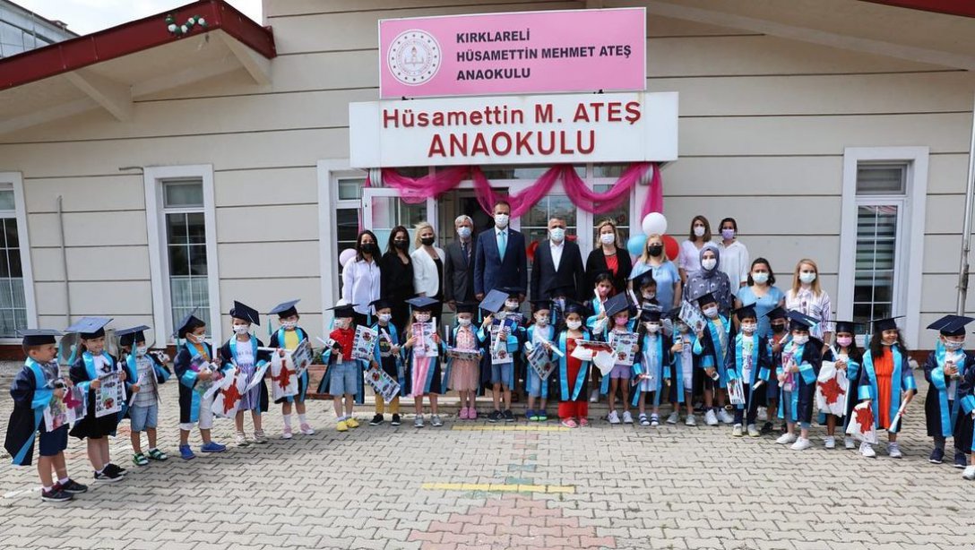 2020-2021 Eğitim Yılı Sonu Karne Töreni Hüsamettin Mehmet Ateş Anaokulu'nda Gerçekleştirildi.