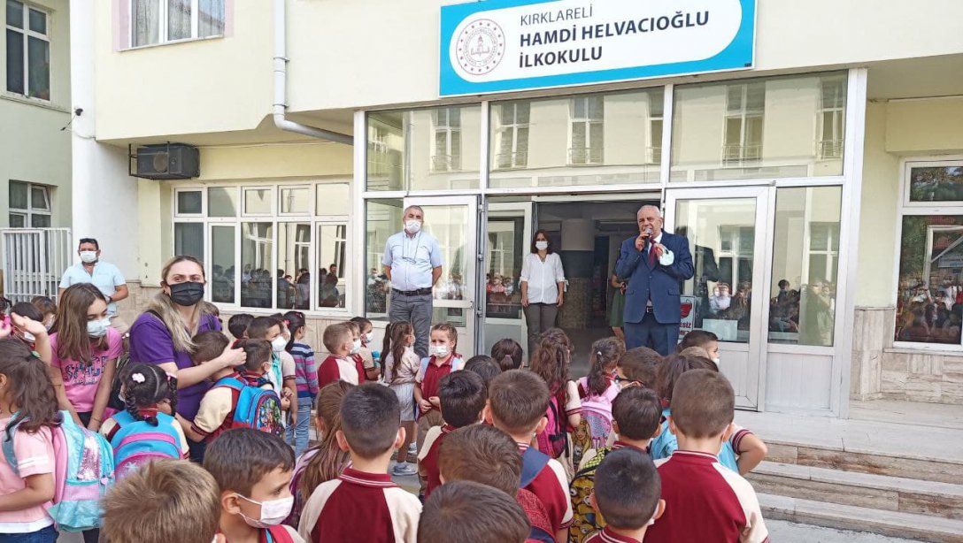 İl Milli Eğitim Müdürümüz Hüseyin KALKAN, Hamdi Helvacıoğlu İlkokulunda Düzenlenen Törene Katıldı.