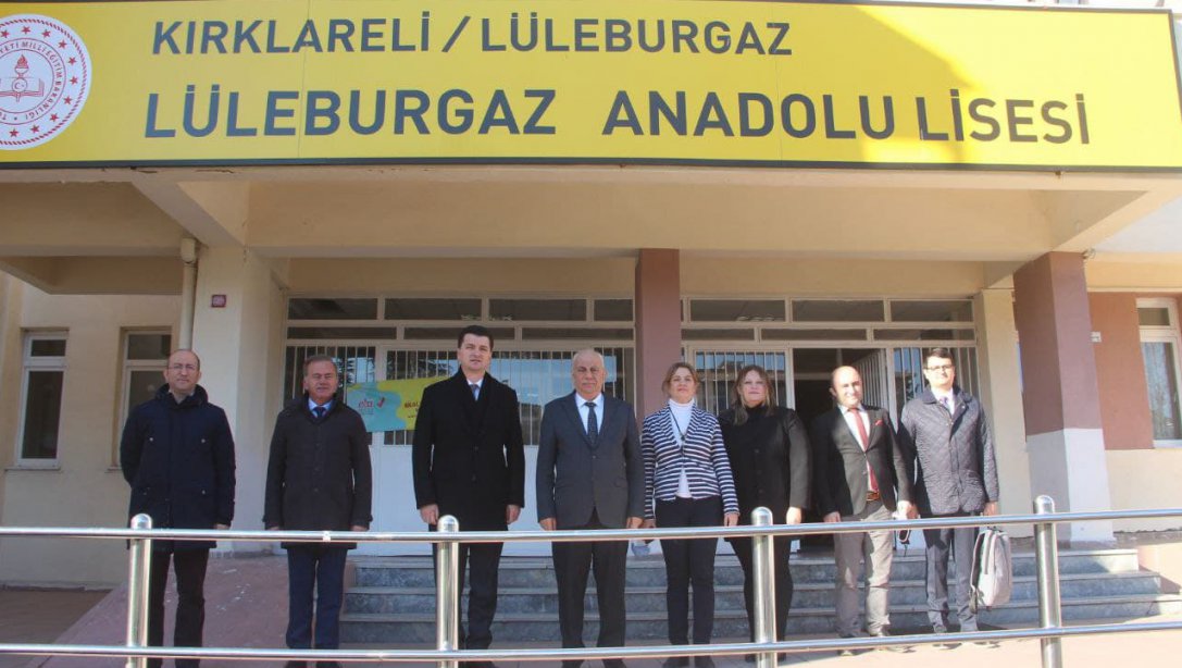 İl Milli Eğitim Müdürümüz Hüseyin KALKAN, Lüleburgaz Anadolu Lisesi'ni Ziyaret Etti.