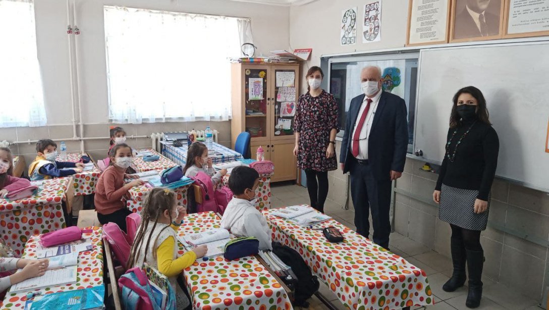 İl Milli Eğitim Müdürü Hüseyin KALKAN, Yüz Yüze Eğitime Başlayan Üsküp Atatürk İlkokulu ve Ortaokulunu Ziyaret Etti