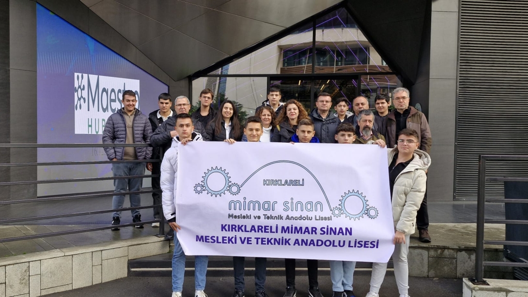 İlimiz Kırklareli Mimar Sinan Mesleki ve Teknik Anadolu Lisesi Öğretmen ve Öğrencilerinden Mext Teknoloji Merkezi Gezisi